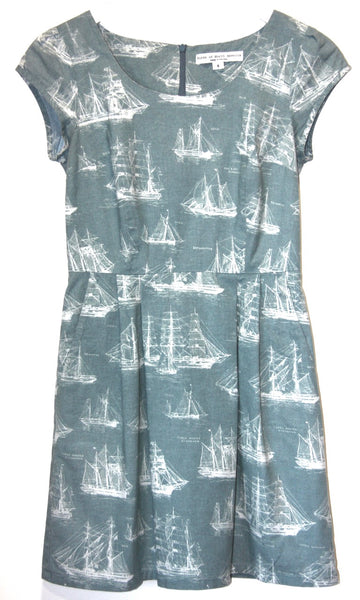 RN687 - 6 - Waterthrush Dress - Sailboats