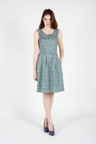 RN1706 - XS - Ani Dress - Navy floral