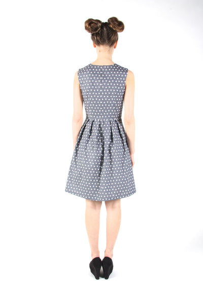 RN1055 - 6 - Antbird Dress - Grey Triangles