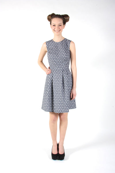 RN1055 - 6 - Antbird Dress - Grey Triangles