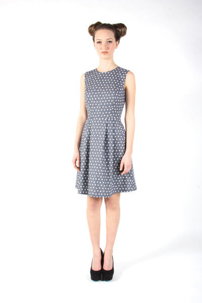 RN1055 - 6 - Antbird Dress - Grey Triangles