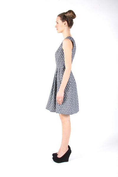 RN1055 - 6 - Antbird Dress - Grey Triangles