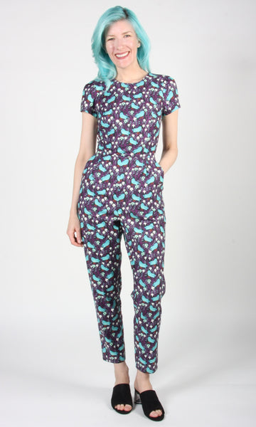 RN1678 - 16 - Auk Jumpsuit - Bird Forest