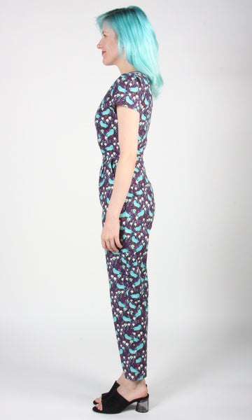RN1678 - 16 - Auk Jumpsuit - Bird Forest