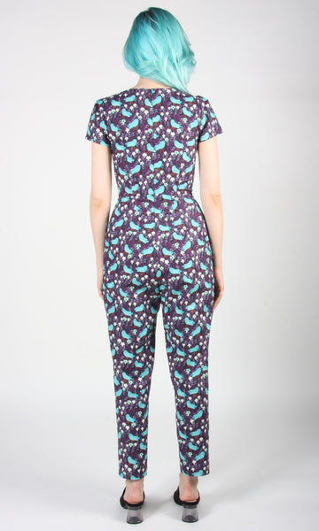 RN1678 - 16 - Auk Jumpsuit - Bird Forest