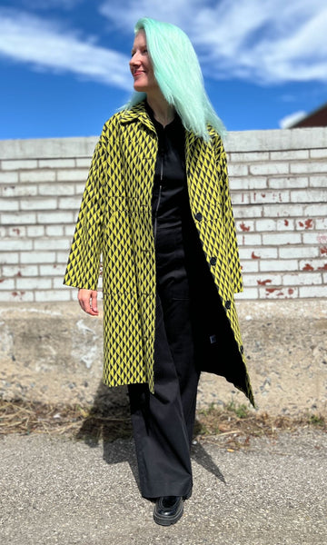 Blackcap Coat - Spring Geometric