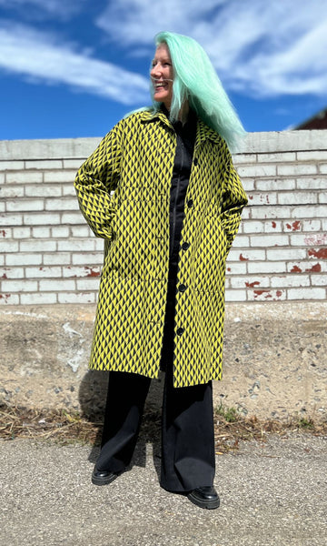 Blackcap Coat - Spring Geometric