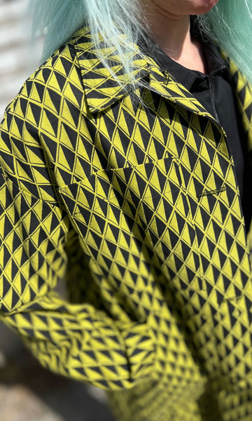 Blackcap Coat - Spring Geometric