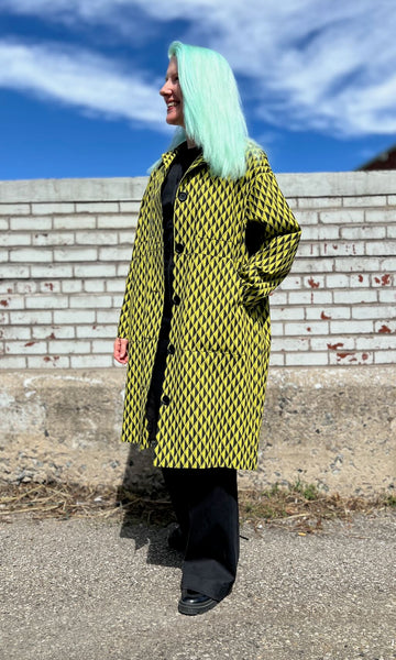 Blackcap Coat - Spring Geometric