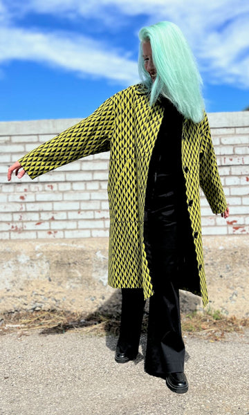 Blackcap Coat - Spring Geometric