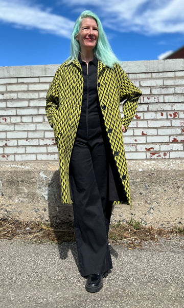 Blackcap Coat - Spring Geometric