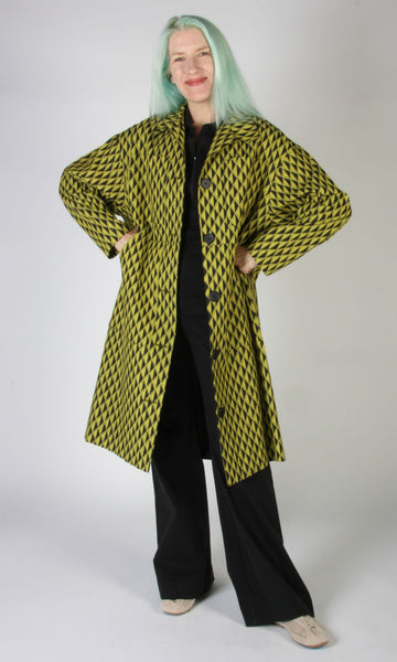 Blackcap Coat - Spring Geometric