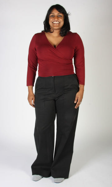Crescentchest Top - Burgundy