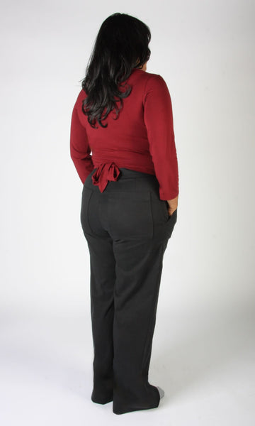 Crescentchest Top - Burgundy