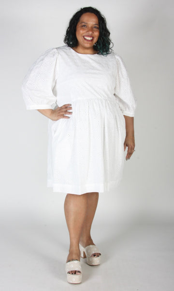 Bluebonnet Dress - White