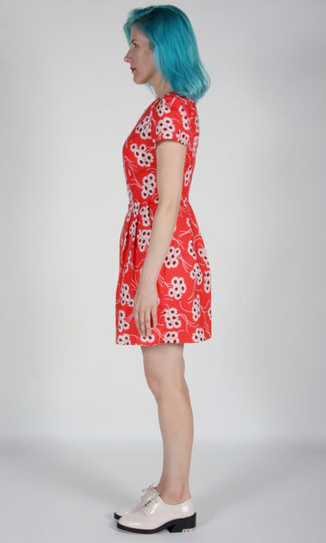 RN1289 - 6 - Bobolink Dress - Red Daisies