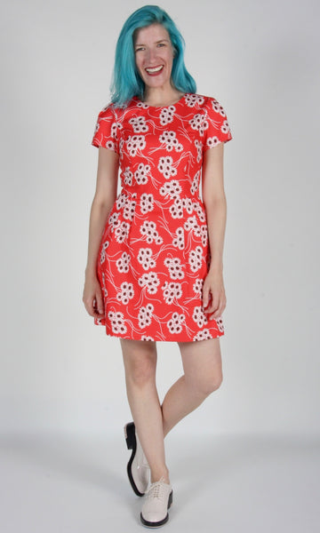 RN1289 - 6 - Bobolink Dress - Red Daisies