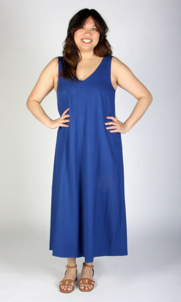 Brushfinch Dress - Cobalt