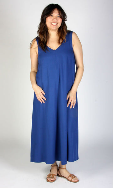 Brushfinch Dress - Cobalt