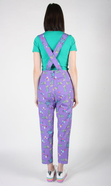 RN1340 - 14 - Bunting Overalls - Purple Pineapple Party