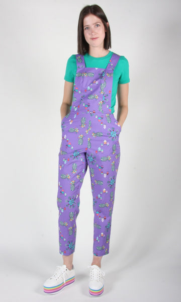 RN1340 - 14 - Bunting Overalls - Purple Pineapple Party