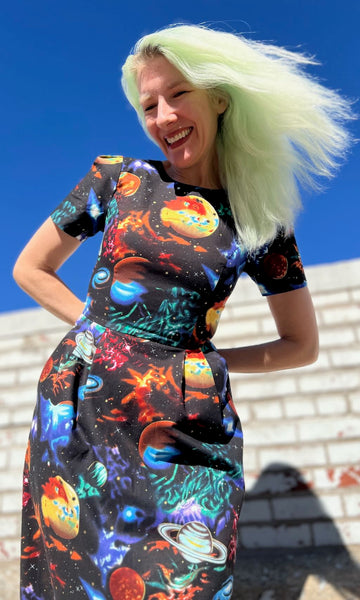 Buttonquail Dress - Intergalactic