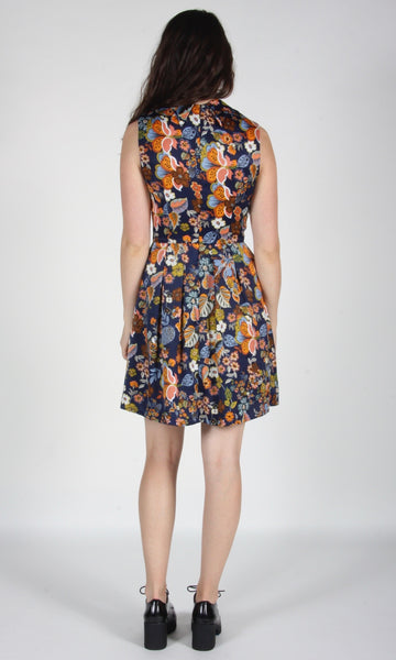 RN1269 - 6 - Chicken Dress - Midnight Dream Flowers