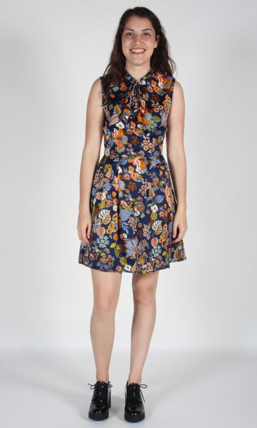 RN1269 - 6 - Chicken Dress - Midnight Dream Flowers