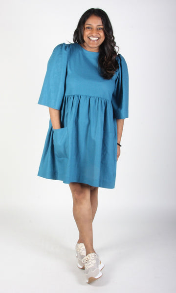 RN1228 - S - Chimney Swift Dress - Ocean