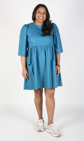 RN1228 - S - Chimney Swift Dress - Ocean