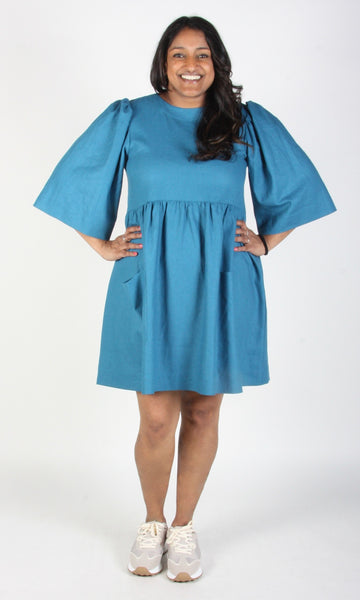 RN1228 - S - Chimney Swift Dress - Ocean