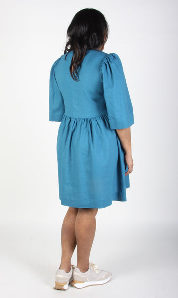 RN1228 - S - Chimney Swift Dress - Ocean