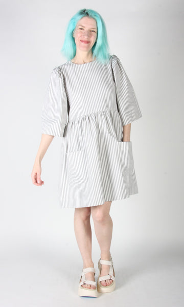 Chimney Swift Dress - Ticking Stripe