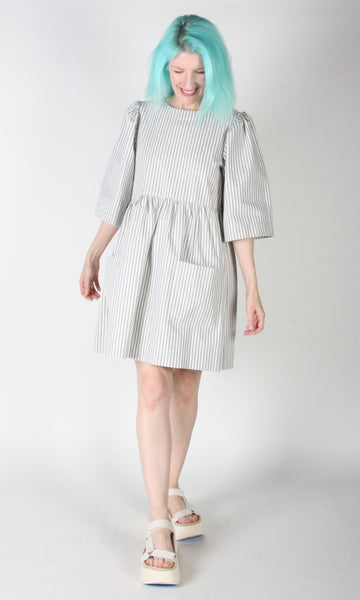 Chimney Swift Dress - Ticking Stripe