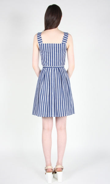 RN1628 - 2 - Iora Skirt - Blue Stripes