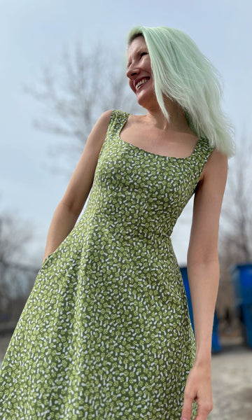 Columba Dress - Greenies