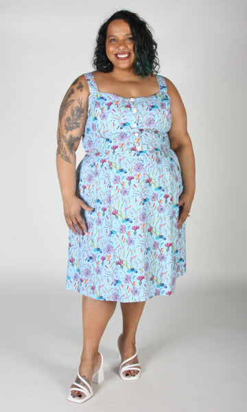 Corncrake Dress - Flower Toss
