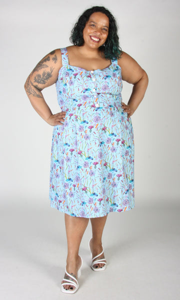Corncrake Dress - Flower Toss