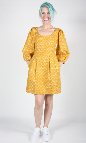 RN1440 - 4 - Courian Dress - Ochre Poker