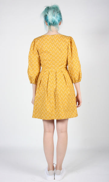 RN1440 - 4 - Courian Dress - Ochre Poker