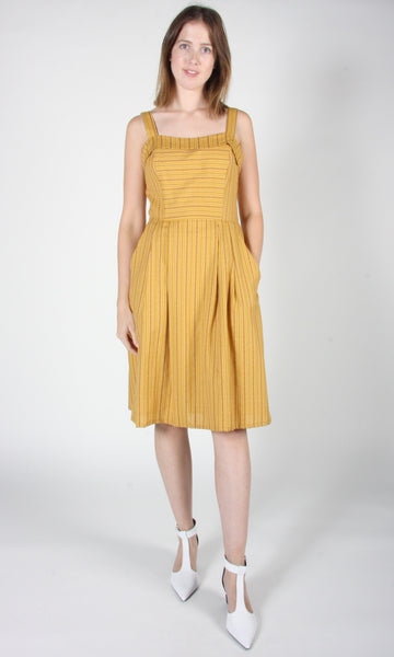 RN1515 - 6 - Courlis Dress - Ochre Stripes