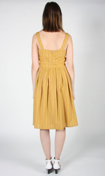 RN1515 - 6 - Courlis Dress - Ochre Stripes