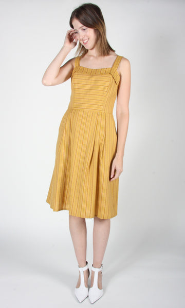 RN1515 - 6 - Courlis Dress - Ochre Stripes