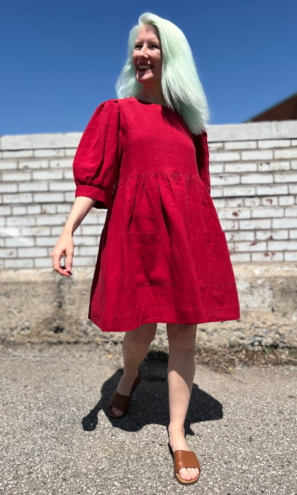 Devil Downhead Dress - Geranium