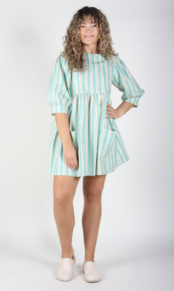 RN1411 - L - Devil Downhead Dress - Sea Stripe