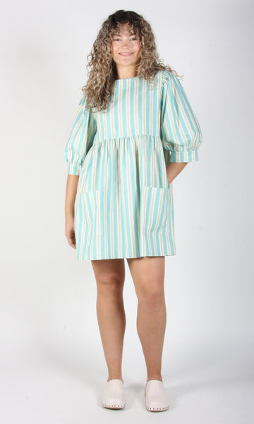 RN1411 - L - Devil Downhead Dress - Sea Stripe