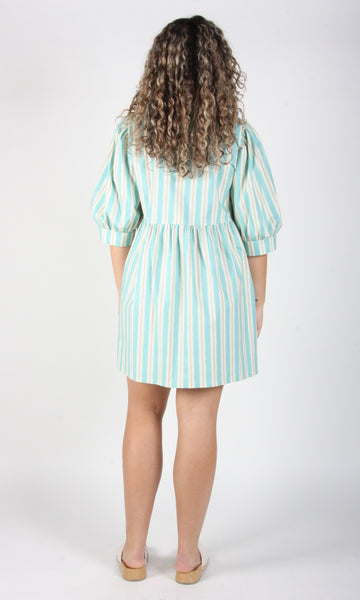 RN1411 - L - Devil Downhead Dress - Sea Stripe