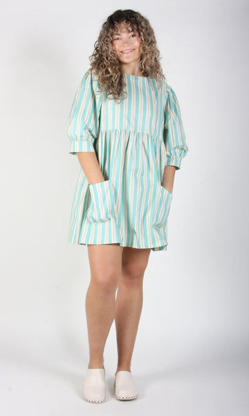 RN1411 - L - Devil Downhead Dress - Sea Stripe