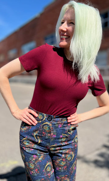 Dipper Top - Burgundy