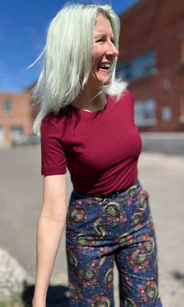 Dipper Top - Burgundy